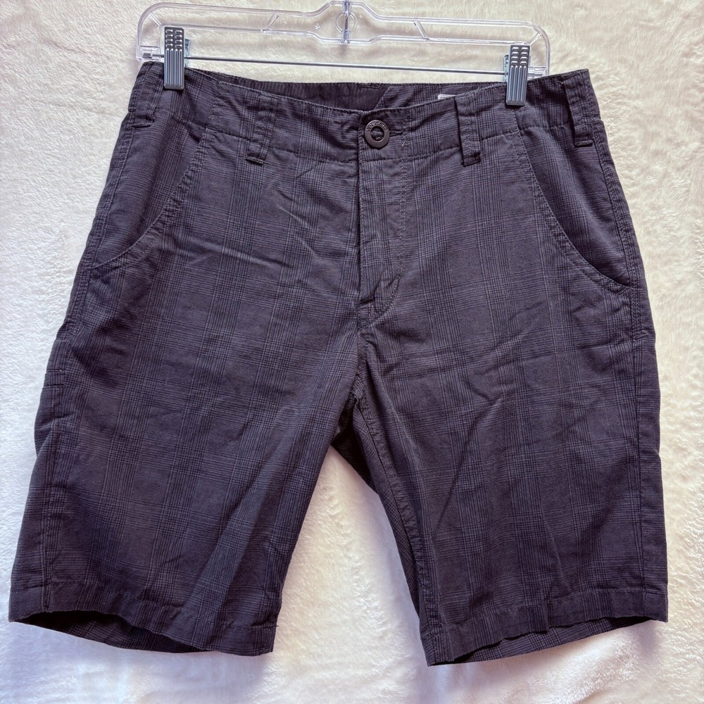 Volcom Shorts Men Szā 29 Gray Plaid Frickin Modern Chino Casual 9.5" Inseam